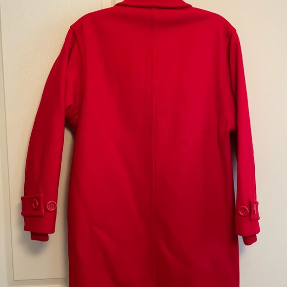 Orvis Women’s Red Wool Coat size M - Picture 6 of 8
